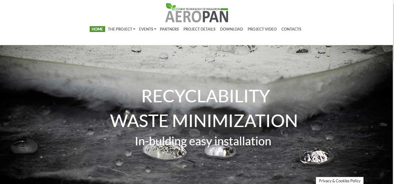 Aeropan website beWarrant European Funding Division