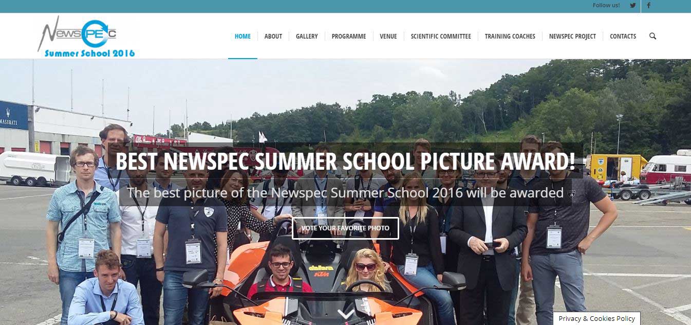 Newspec summer school 2016 website beWarrant European Funding Division